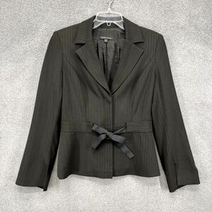Tempo Paris Blazer Jacket Womens 8‎ black Peplum Business Office